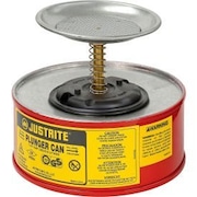 JUSTRITE Justrite Safety Plunger Can - 1 Quart Steel, 1010-8 1010-8